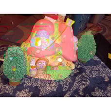 Lighted Easter Village Porcelain Houses Figures 21 Pc
