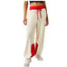 NWT Free People Movement Women's Cuddle Up Jogger Cream Red Size Small Soft Cozy
