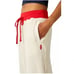 NWT Free People Movement Women's Cuddle Up Jogger Cream Red Size Small Soft Cozy