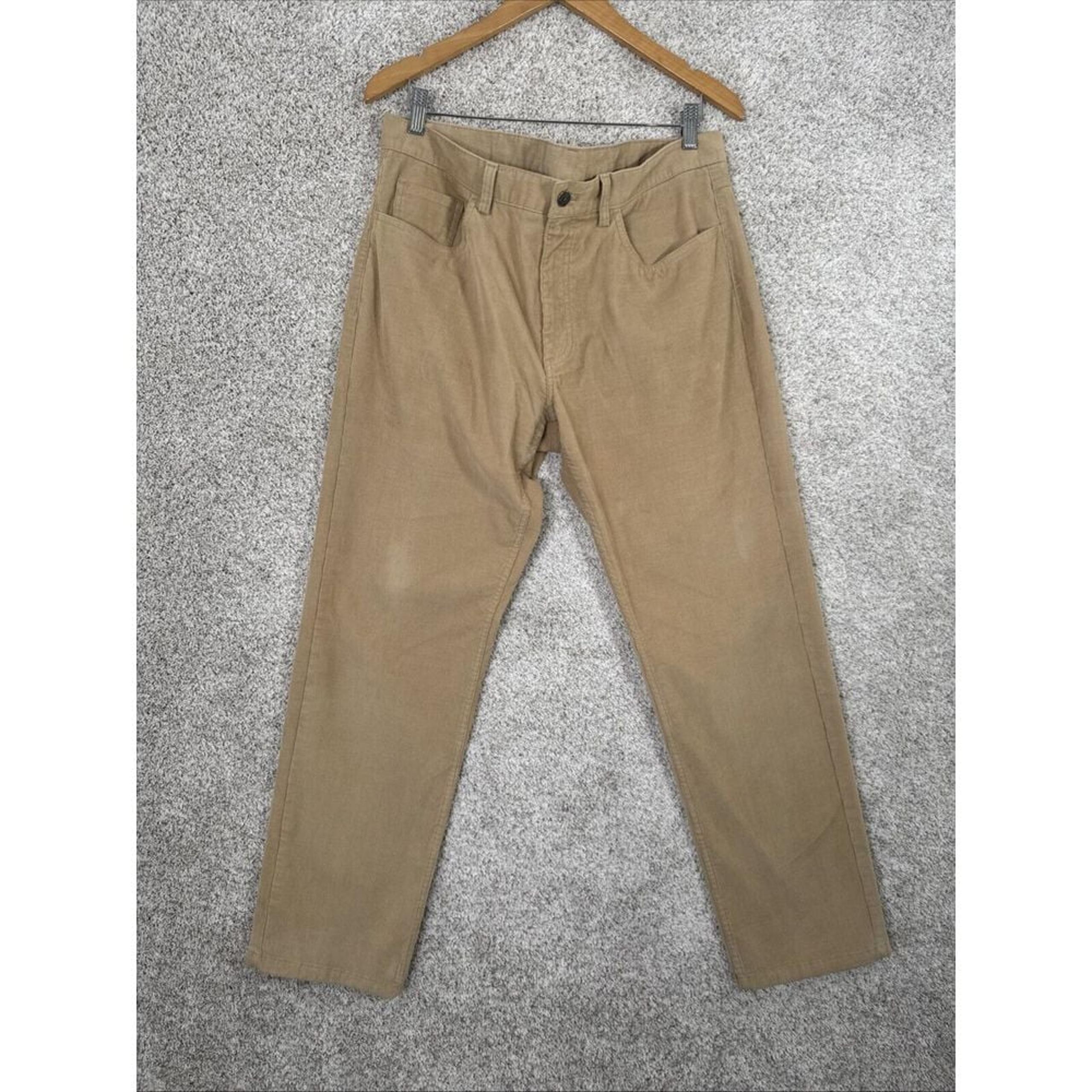 Brooks Brothers Pants Mens 36x30 Corduroy Tan Straight Fit stretch