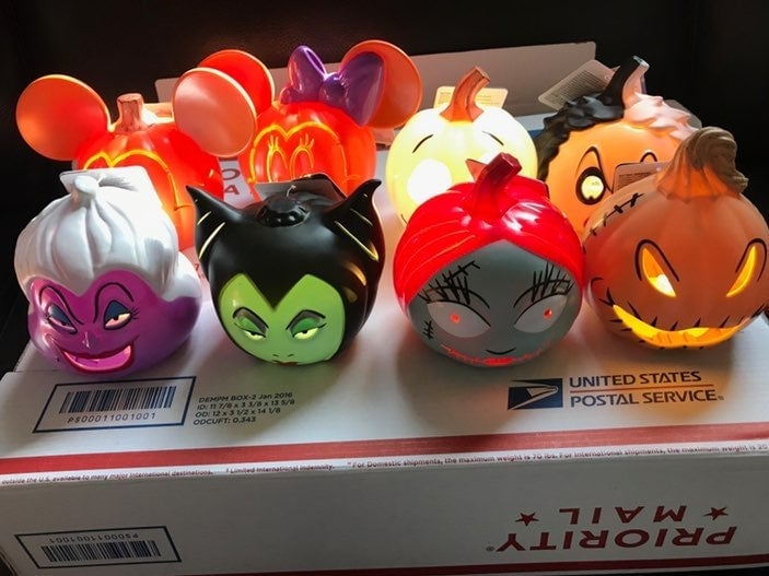 NEW Set of 8 Disney Halloween Jack O Lantern