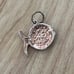 14K white gold pendant