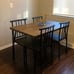 NEW 5 Piece Wood & metal Modern Dining Table Set Dinette (Free Shipping)