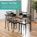 NEW 5 Piece Wood & metal Modern Dining Table Set Dinette (Free Shipping)