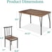 NEW 5 Piece Wood & metal Modern Dining Table Set Dinette (Free Shipping)