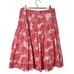 Lilly Pulitzer Ingrid Floral Pleated Skirt Size 8 Pink Eyelet Modest Knee Length