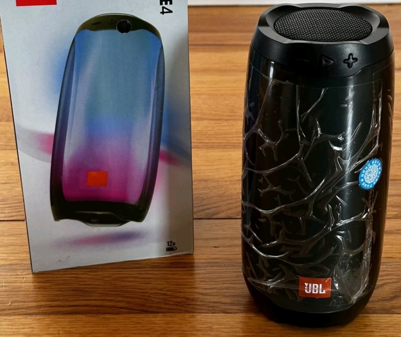 JBL Pulse 4 Waterproof Portable Bluetooth Speaker Light Show -Black Refurbished