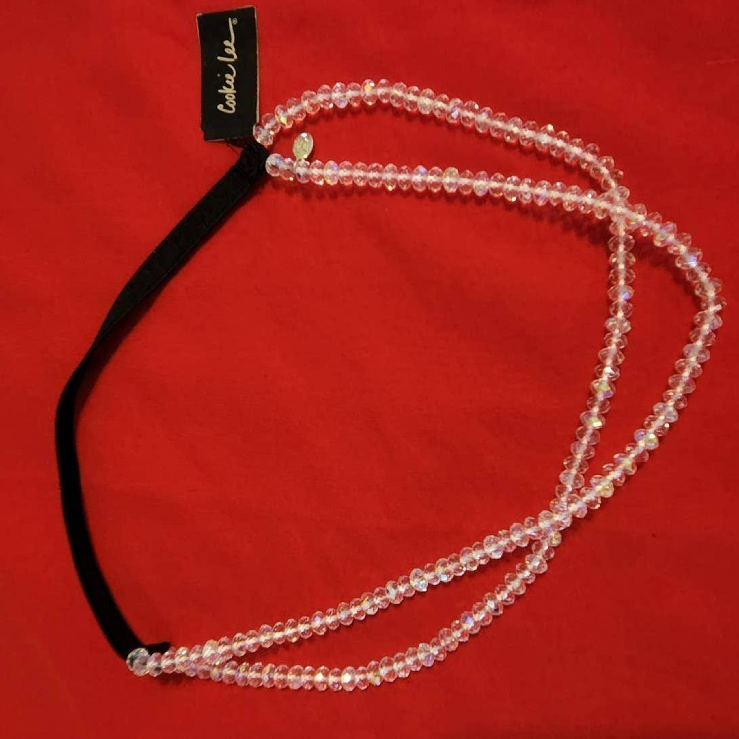 Cookie Lee Genuine Crystal Headband 20"