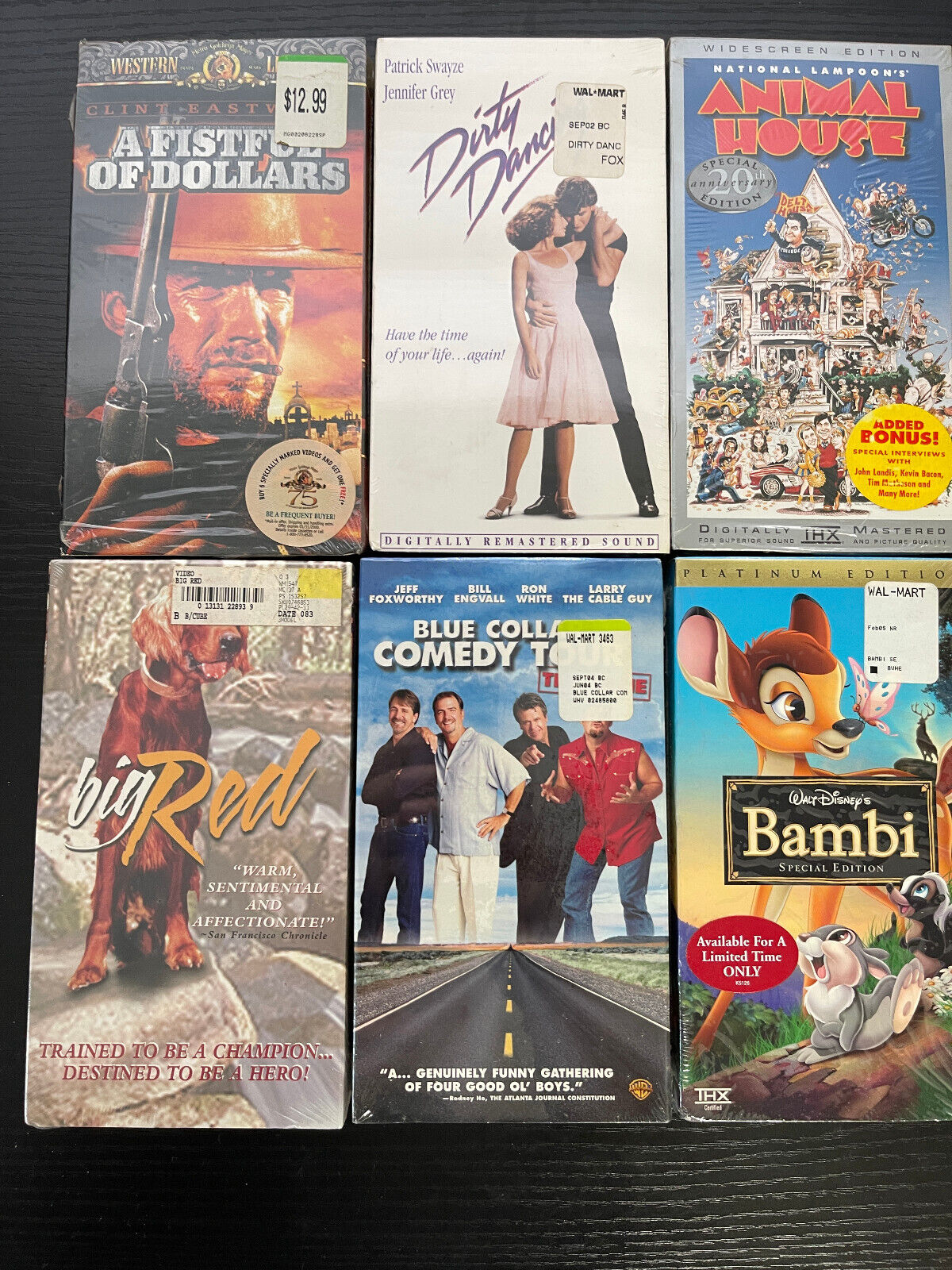 Sealed VHS Collection - Set of 6 Brand New Movies (Factory Sealed)