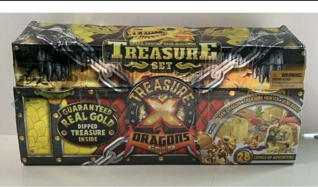 Treasure X Dragons Gold Golden Chest Set