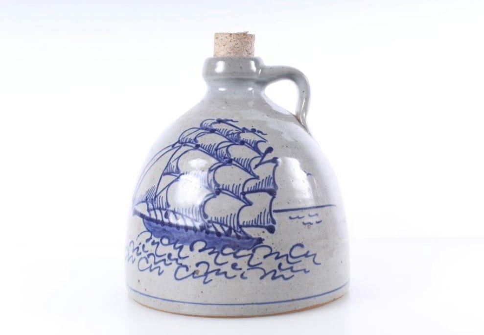 Great Bay Pottery Stoneware Jug With Cork