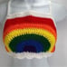 Handmade Napper brand rainbow crop top halter adjustable pride crochet XS NEW