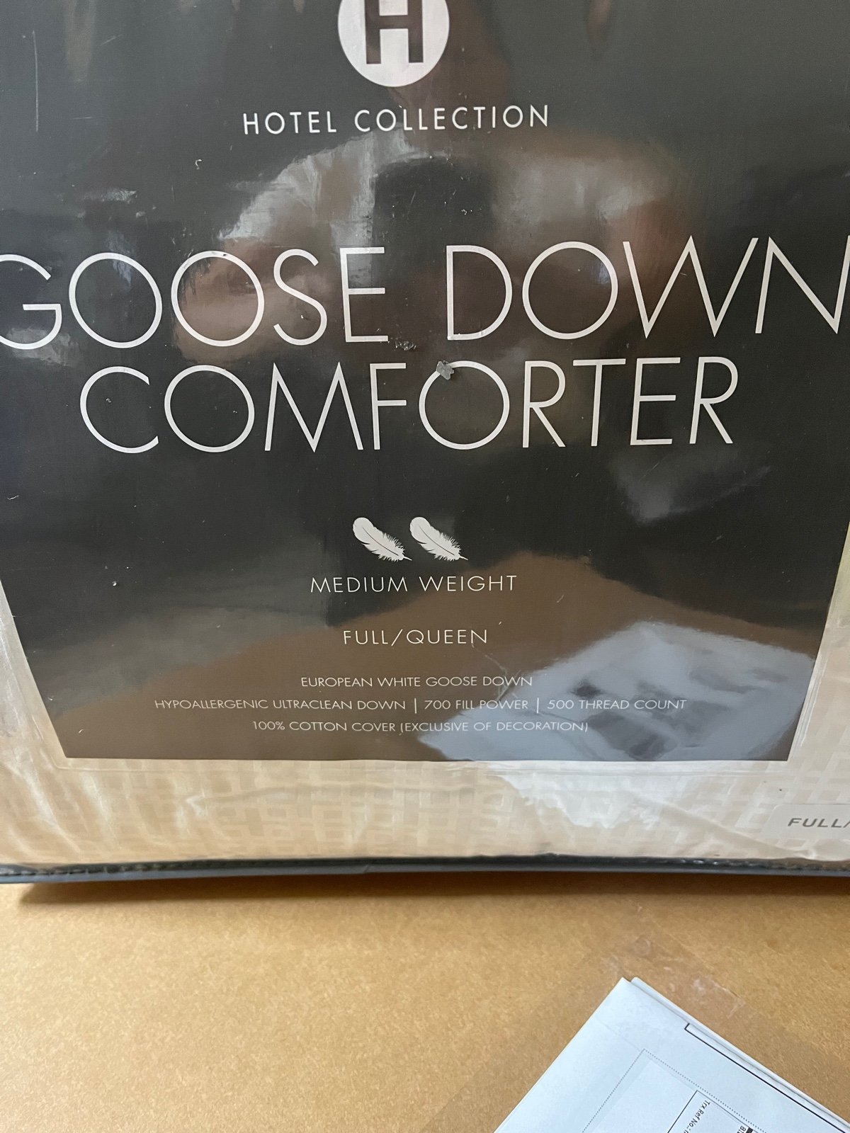 Hotel Collection Goose down comforter medium weight queen