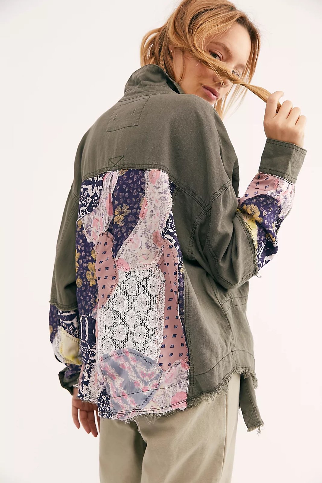 We The Free Isabella Patchwork Buttondown Size Small Preloved