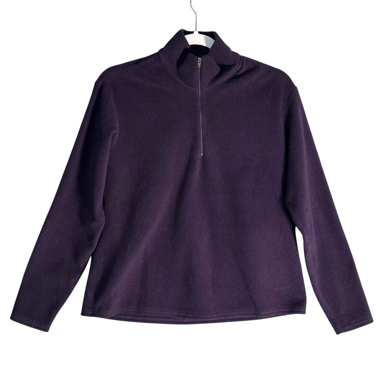 Patagonia Vintage Capilene Fleece 1/4 Zip Pullover Sz M Made in USA Dark Purple