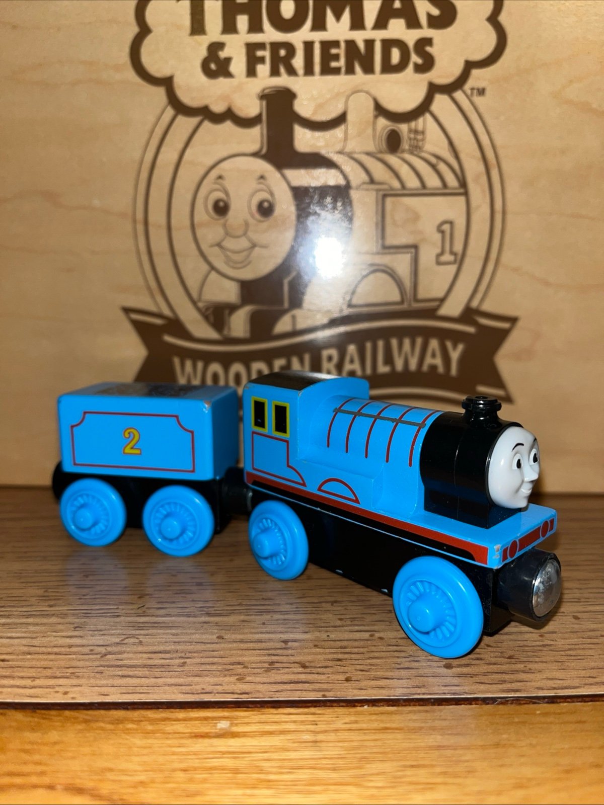 EDWARD ! THOMAS FRIENDS TRAIN WOODEN RAILWAY ! WOOD 2017 FISHER PRICE