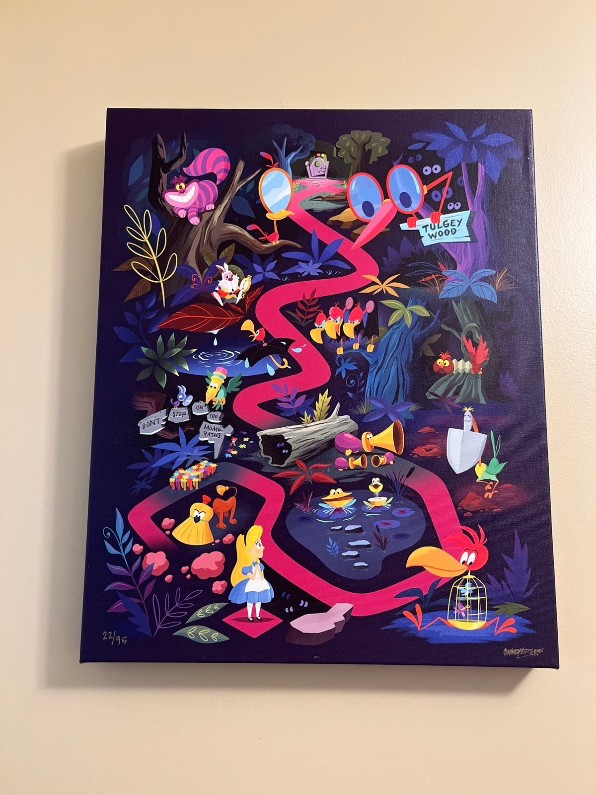 Disney Fine Art Print Lost - Alice in Wonderland