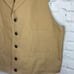 Frontier Classics Mens Brown Cotton Lined Western Ranch Vest Size L Large