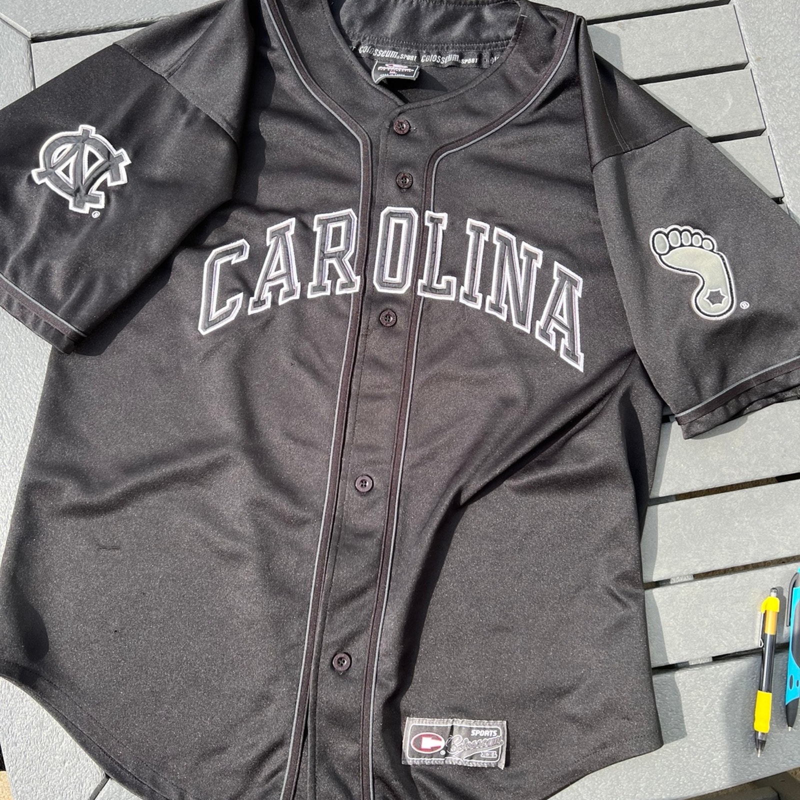 NORTH CAROLINA TAR HEELS, Vintage baseball jersey, Men's size XL