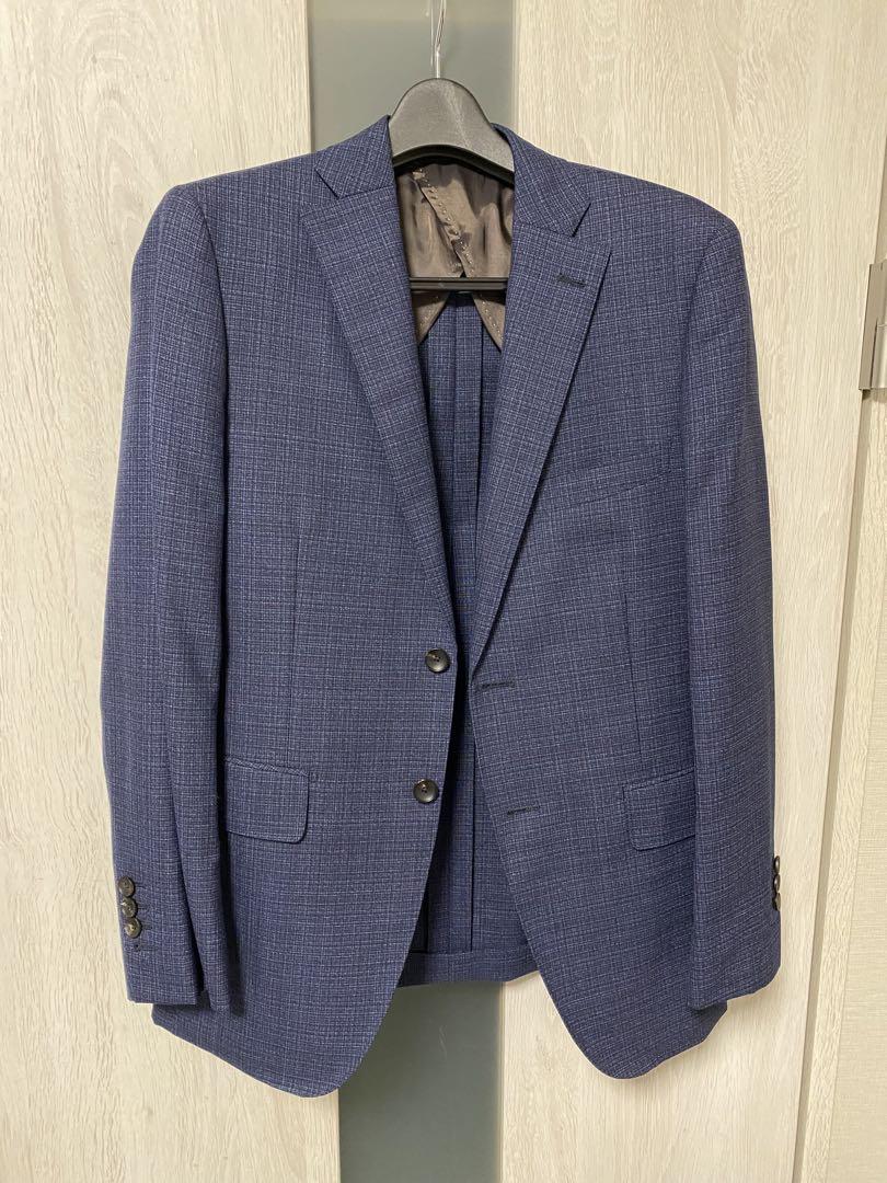 Men's Casual Business Suit, Made with Italian Canonic Fabric, Size M