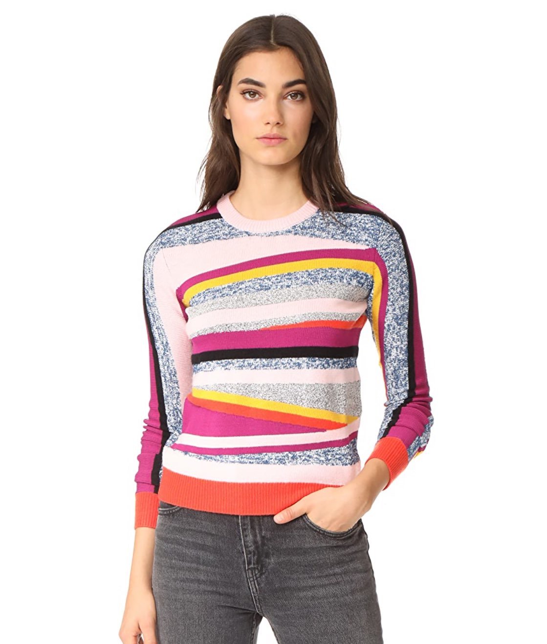Kenzo Multicolor Stripe Fitted Sweater