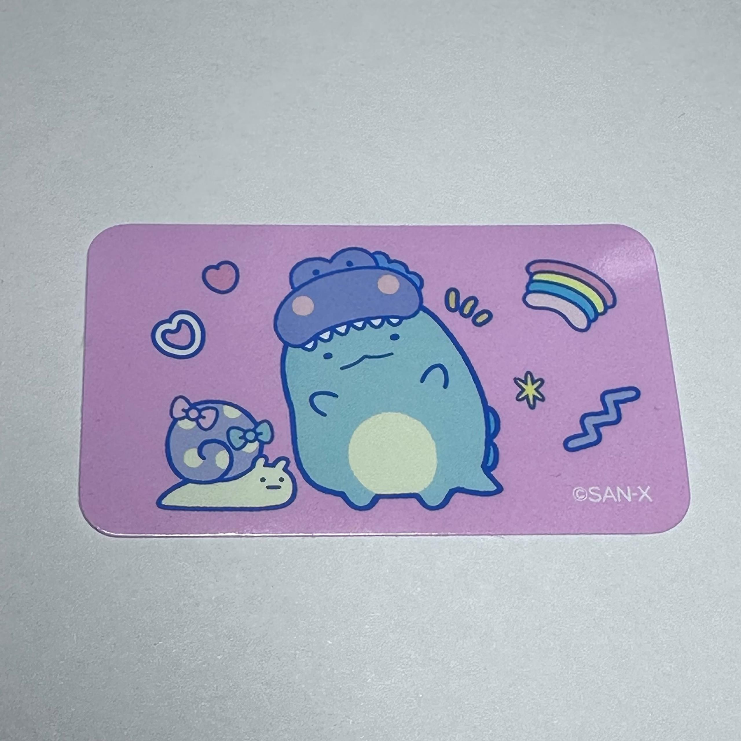 New Sanrio San-X Sumikko Gurashi pink Tokage blue dinosaur snail symbol sticker