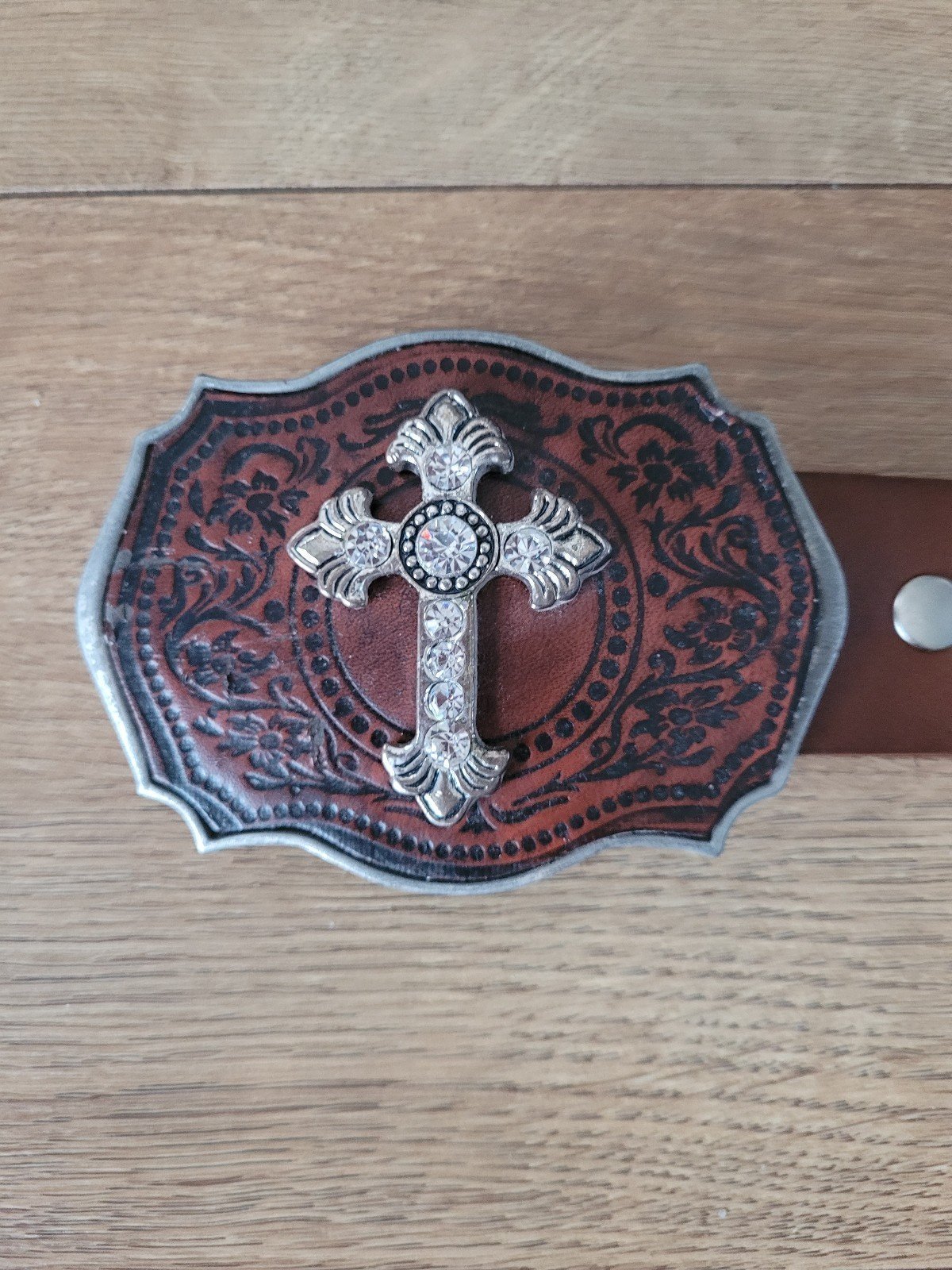 Vintage Palacios Mexico Genuine Leater Mens Belt 34