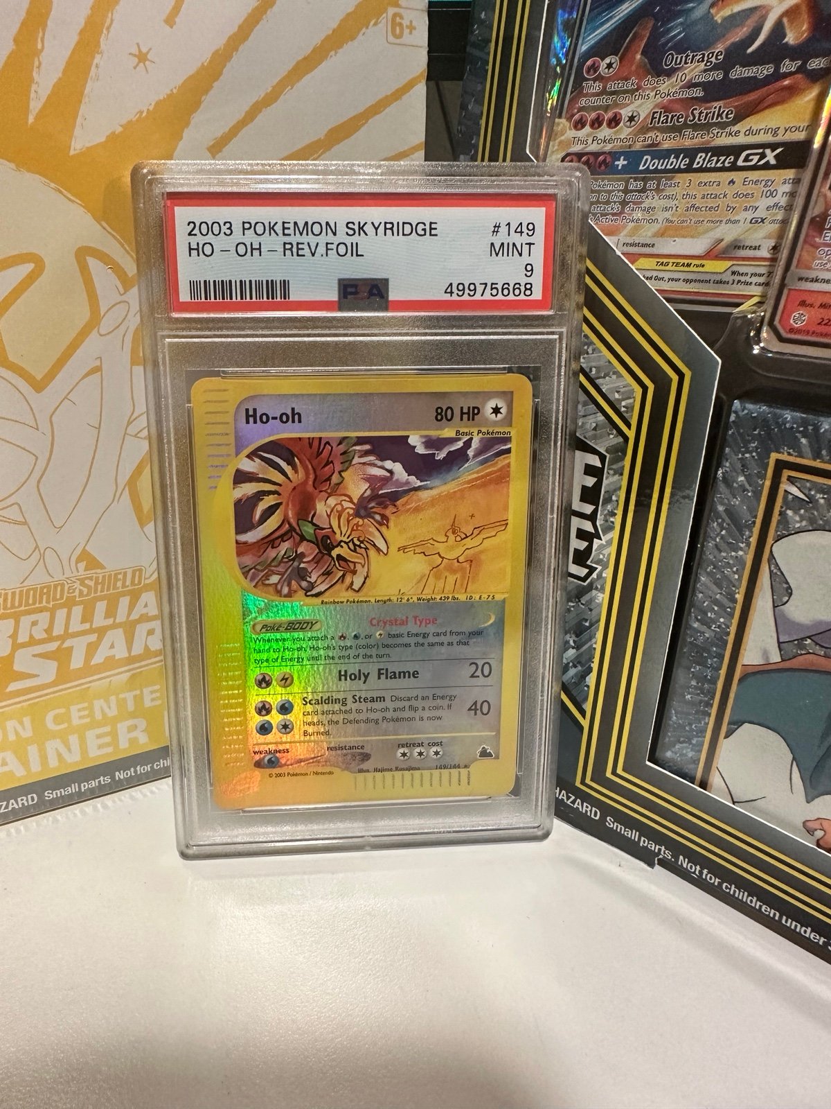 Pokémon Ho-Oh Skyridge Holo PSA 9