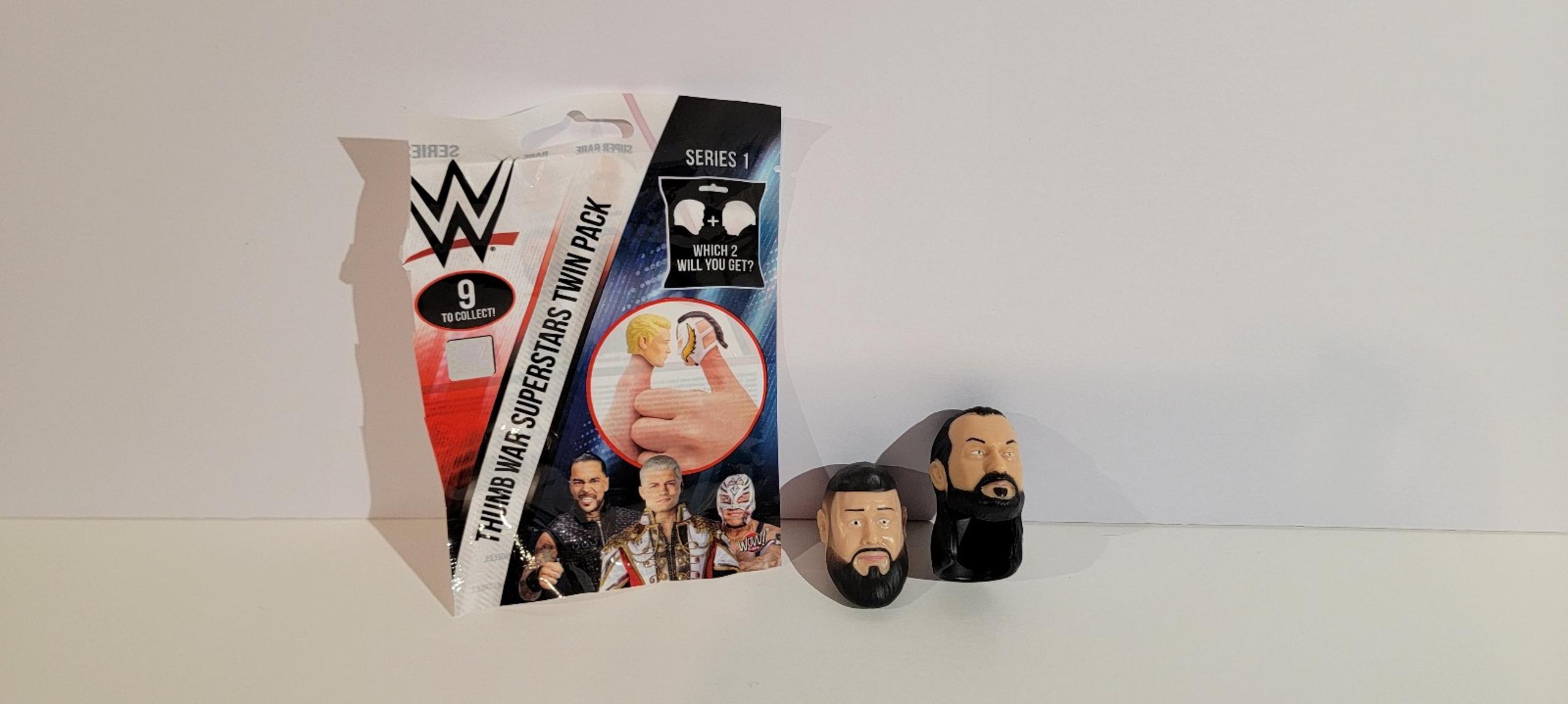 KEVIN OWENS & DREW MCINTYRE WWE THUMB WAR WRESTLING HEADS