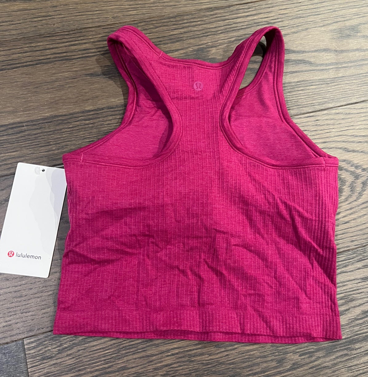 Lululemon Ebb to Street Cropped Racerback Tank Top - Lilac