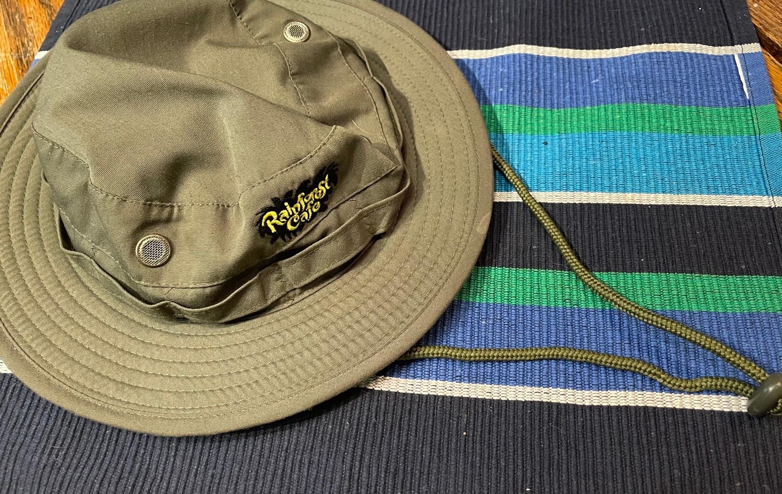Olive Rainforest Cafe Safari Hat Youth Kids, size 54 cm (approx 6-8 yrs)