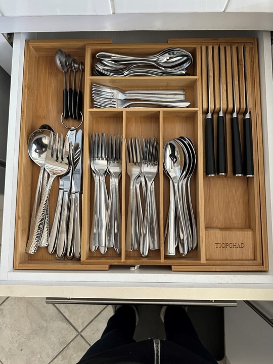 Bamboo Cutlery Tray Flatware
