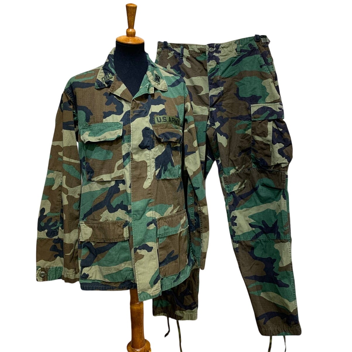 US Army Medium Long Hot Weather Green Woodland Camoflage Pattern Coat & Trousers