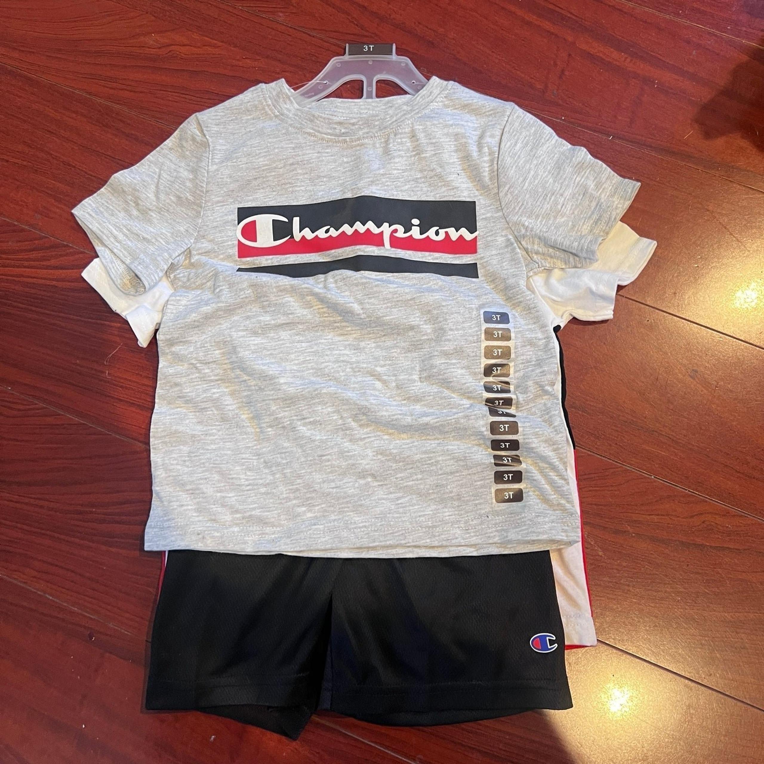 champion toddler boy 3 piece Active Set