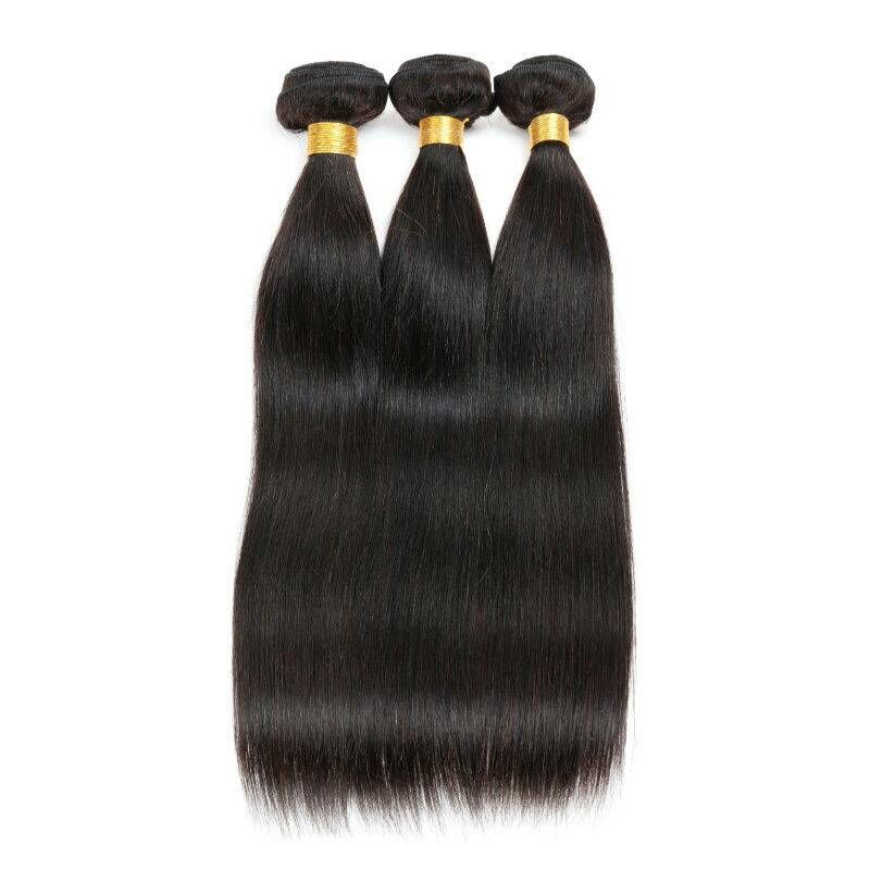 3/Bundles- 10in Straight Brazilian Human