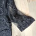 NEW Wedding Boutique Women's Black Lace Short Sleeve Formal Dress Sz 14 Back Zip