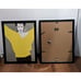 Patrick Nagel Framed Art Prints Bookplate of Women 1980s 1985 two Posters 9x12