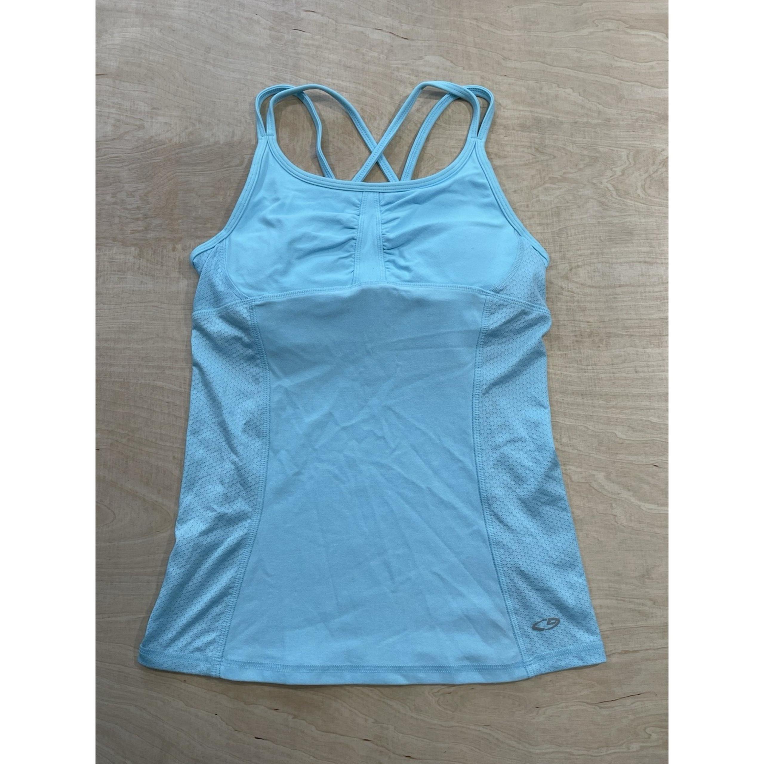 C9 By Champion Women's Athletic Strappy Back Tank Top Blue Size S