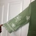New 120% Lino Light Green Linen Dress with White Floral Embroidery Size 8