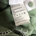 New 120% Lino Light Green Linen Dress with White Floral Embroidery Size 8