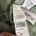 New 120% Lino Light Green Linen Dress with White Floral Embroidery Size 8