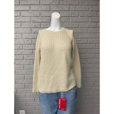 Jones New York Signature Birch Textured Tan Knit Sweater Size S