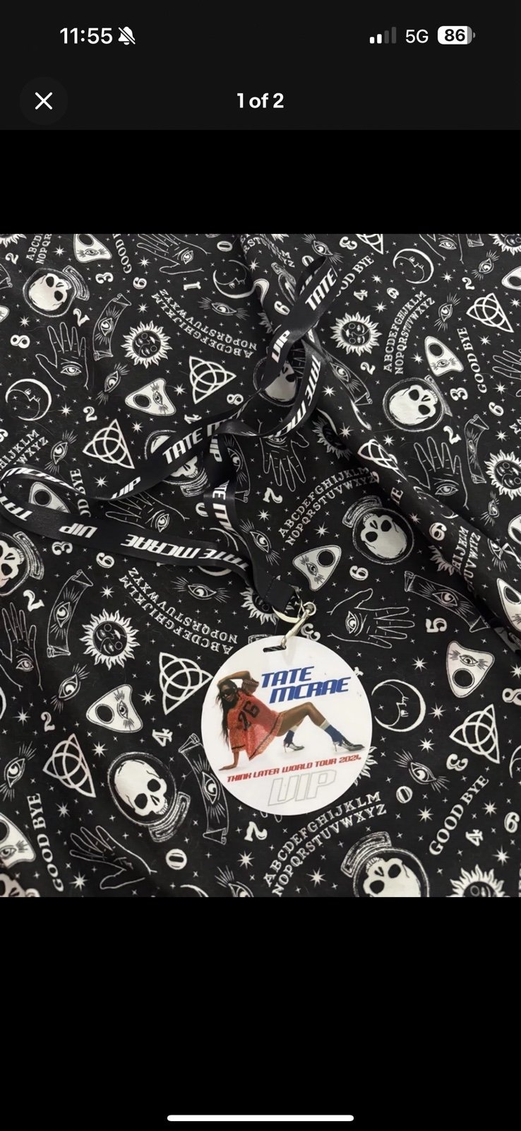 tate mcrae vip lanyard