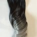 Black Gray Clip In Extension