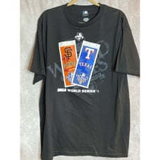 2010 World Series TShirt Large Black with ticket design on front MLB genuine