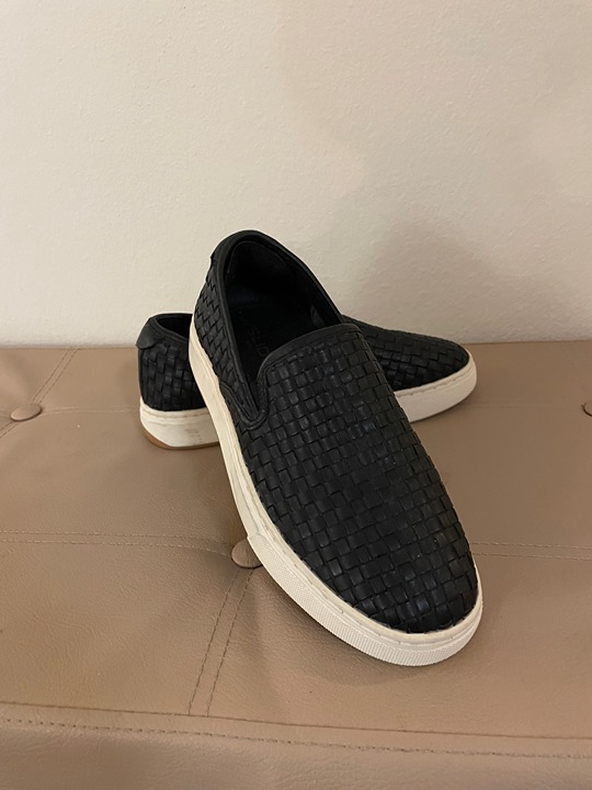 J Slides Justine Woven Platform Sneaker Size 6