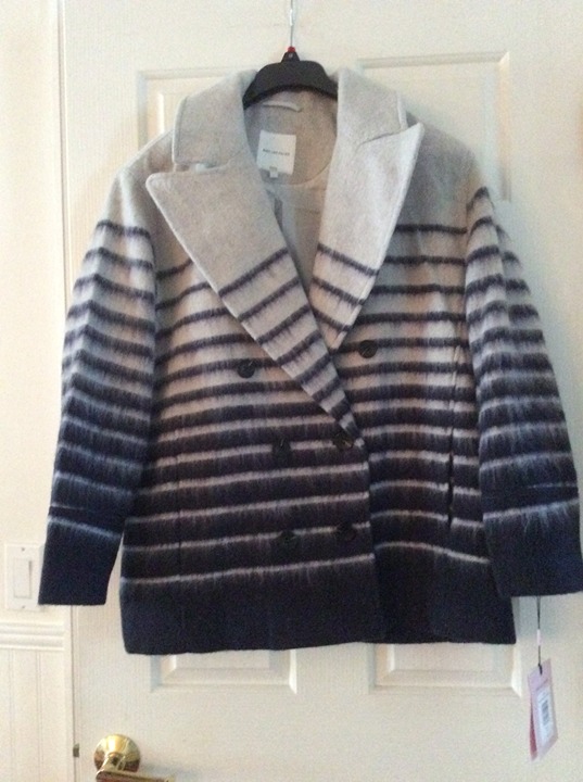 Navy/grey Avec Les Filles coat NWYT