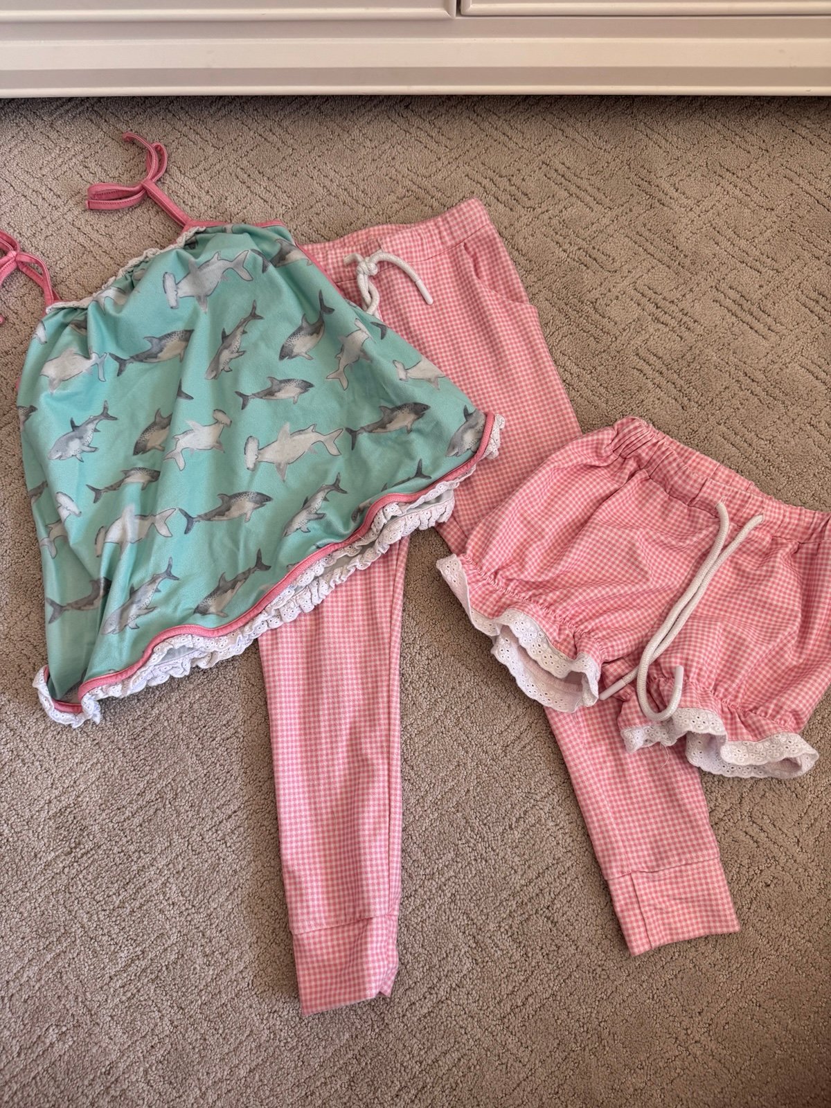 Love and Grow Shark Lounge Pajamas, 4t