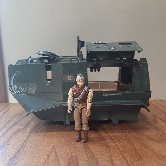 1988 Vintage GI Joe ARAH Warthog AIFV With Sgt. Slaughter V3 Driver Not Complete