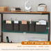 L Shaped Office Desk, Reversible Computer Desk with 5 Drawers & Storage Shelves